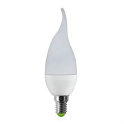 Лампа светодиодная ASD LED-standard, 4000К, 5Вт, 230В, Е14, 450Лм, свеча на ветру