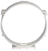 Держатель круглого канала Эковент 10ДКП, диаметр 100мм, белый