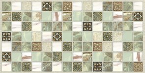 Панель-фартук ПВХ Мозаика Мрамор зеленый, 955x488x0.3мм