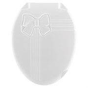 Сиденье для унитаза  Dogus Бантик, белое 17570