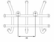 Вешалка настенная норма 3