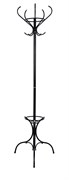 Вешалка-стойка напольная Тюльпан ВНП13БС, высота 1.9м, диаметр 640мм, металл, черный