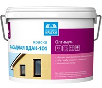 Краска Тэкс Оптимум ВДАК-101 акрилатная, для наружних/фасадных работ, белая, глубокоматовая, 14кг Краска Тэкс Оптимум ВДАК-101 акрилатная, для наружних/фасадных работ, белая, глубокоматовая, 14кг