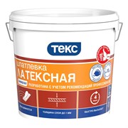 Шпатлевка Текс Универсал, латексная, готовая, белая с кремовым оттенком, 1.5кг Шпатлевка Текс Универсал, латексная, готовая, белая с кремовым оттенком, 1.5кг