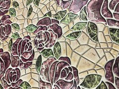 Панель листовая Каменная роза, 484х962х0.4мм, мозаика, ПВХ
