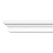 Плинтус потолочный экструзионный Лагом Формат 05015Е, 26x43ммx2м, полистирол, белый
