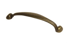 Ручка-скоба мебельная Антик 96мм, бронза