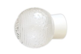 Светильник накладной НББ 64-60-080 Цветочек, диаметр 150мм, прямое основание, прозрачный, белый