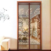Штора/сетка москитная на дверь Dekotex IMAGE XH-03, 100x210см, на магнитах, коричневая BROWN