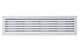 Решетка вентиляционная радиаторная EVENT Э4613, 460х123мм, переточная, пластиковая, белая