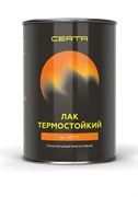 Лак CERTA, термостойкий до 300С, полуглянцевый, влагостойкий, прозрачный, 0.8кг