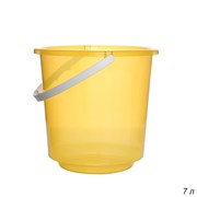 Ведро Хозяюшка М1205, 7л, пластиковое, желтый