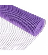 Сетка пластиковая, ячейка15x15мм, высота 1м, фиолетовая, в рулоне 20м, на метраж