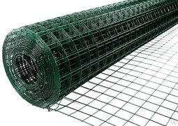 Сетка пластиковая, ячейка 90x90мм, высота 1м, темно-зеленая, в рулоне 20м, на метраж 51087