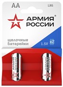 Батарейка Эра Армия России LR6-2BL, 1.5В, мизинчиковая, блистер 2шт, поштучно
