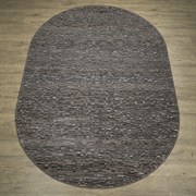 Ковер Бостон 26201-22577о 100х200см, овальный, серо-черный с рисунком