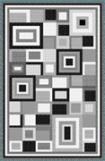 Ковер Мокко 21011/55 80х150см, прямоугольный, серый с рисунком
