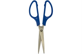 Ножницы бытовые КУРС 67326, нержавеющие, с пластиковыми ручками, длина лезвий 140мм