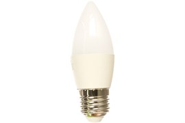 Лампа светодиодная Ergolux LED-С35-7W-E27-6K, 15Вт, 220В, цоколь Е27, 6000К