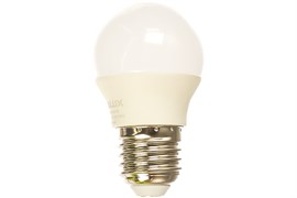 Лампа светодиодная Ergolux LED-G45-7W-E27-6K, 7Вт, 220В, цоколь Е27, 6000К