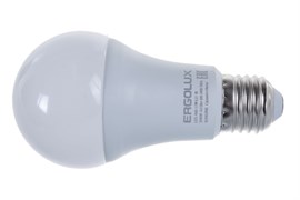 Лампа светодиодная Ergolux LED-A60-17W-E27-3K, 17Вт, 220В, цоколь Е27, 3000К
