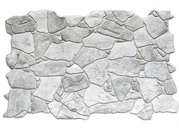 Панель ПВХ Премиум Камень дикий серый, 992х648мм