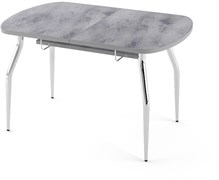 Стол раздвижной Земля 1440x690мм, пластиковый, бетон бронза