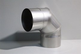 Колено для трубы дымохода, диаметр 110мм, 90 градусов, нержавеющая сталь