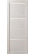 Дверь межкомнатная (полотно) S16 ДПО 80, экошпон, остекленная, лиственница беленая, белое стекло