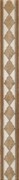 Фриз (бордюр) Березакерамика Флоренция, коричневый, 8х54х500мм, сорт 1