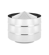 Дефлектор диаметр 115x220мм, оцинкованная+нержавеющая сталь (AISI 430/0.5мм)