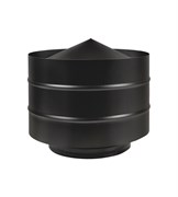 Дефлектор/оголовок диаметр 115x200мм, BLACK черный (AISI 430/0.5мм)