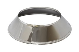 Юбка дымохода диаметр 120мм, нержавеющая сталь (AISI 430/0.5мм)