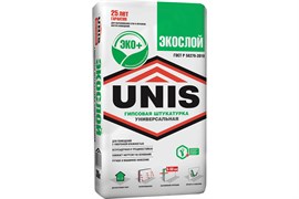 Штукатурка гипсовая Юнис Экослой, 30кг, белый