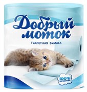 Бумага туалетная Добрый моток, цветная упаковка 4шт. 73305