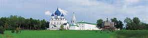 Панно кухонное Суздальский кремль, 2835х645х0.6мм, пластик АВС, термопечать пластик АВС, термопечать