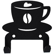 Крючок-вешалка серия Кухня модель Чашка кофейная-2, черный
