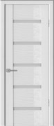 Дверь межкомнатная (полотно) Агата 05-1 ДПО 80, ПВХ, остекленная, бьянка