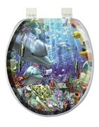 Сиденье для унитаза Дельфин 1109, мягкое 19661