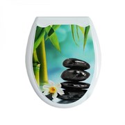 Сиденье для унитаза Три камня, ПВХ, жесткое 42416