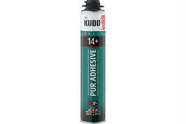 Клей-пена  монтажный профессиональный KUDO PROFF 14+ APS KUPP10UAPS, полиуретановый, всесезонный, 900мл