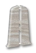 Заглушка для плинтуса напольного Деконика, ПВХ, 70мм, орех антик 294, набор 2шт.