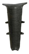 Угол внутренний для плинтуса напольного Деконика, ПВХ, 70мм, лофт серый 548