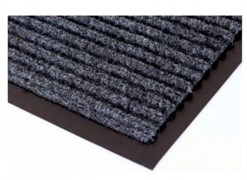 Коврик придверный Floor mat (Атлас), 40x60см, влаговпитывающий, серый