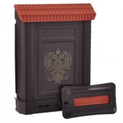Ящик почтовый Премиум, 290x75x390мм, с внутренней накладкой, коричневый, герб