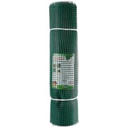 Сетка садовая, ячейка 15x15мм, высота 1.5м, пластиковая, темно-зеленая, в рулоне 20м, на метраж