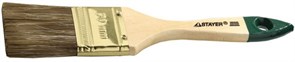 Кисть STAYER LASUR 63мм, плоская, смешанная щетина, деревянная ручка