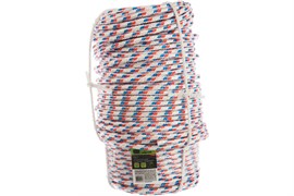 Шнур (фал) Сибртех плетеный, с капроновым сердечником, 16-прядный, 8ммx100м, 520кгс, на метраж