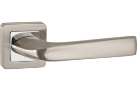 Ручка дверная PUNTO SATURN QR SN/CP-3, раздельная, цвет матовый никель/хром