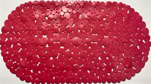 Коврик для ванной FOVERO SPA SOFT TOUCH Камешки с ракушками, 390х690мм, цвет в ассортименте, ПВХ